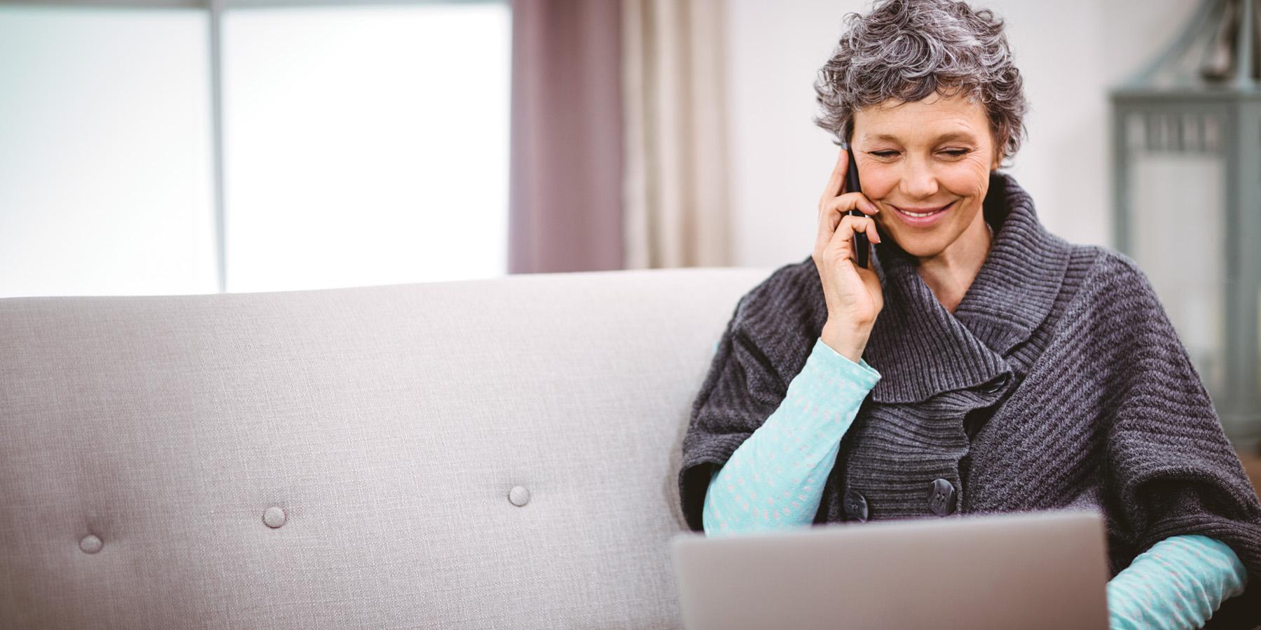 Photo: Woman on phone