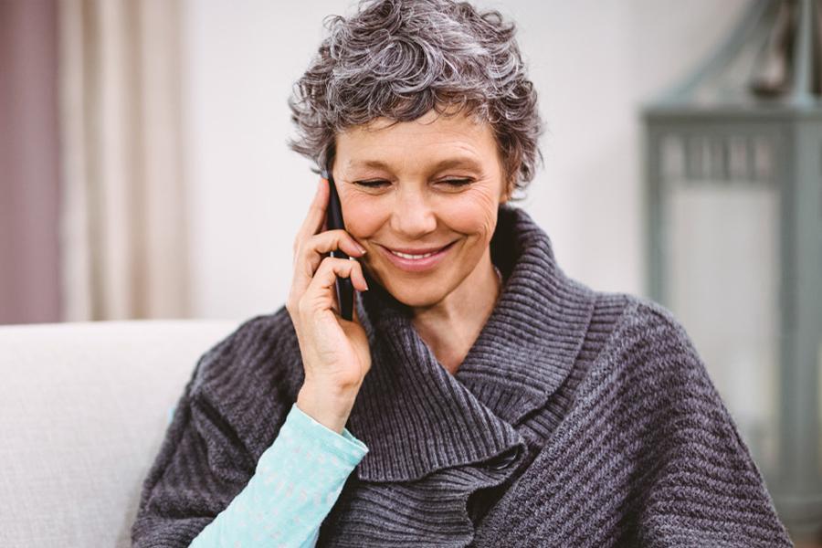 Photo: Woman on phone